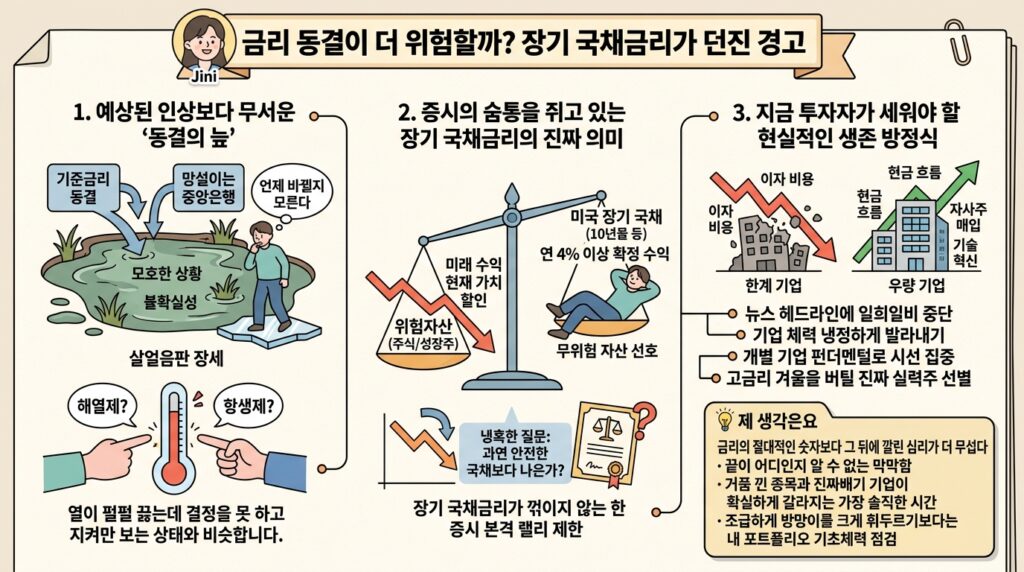금리 동결이 더 위험할까? 장기 국채금리가 던진 경고 infographic 775j2xww o4 6a5602d1