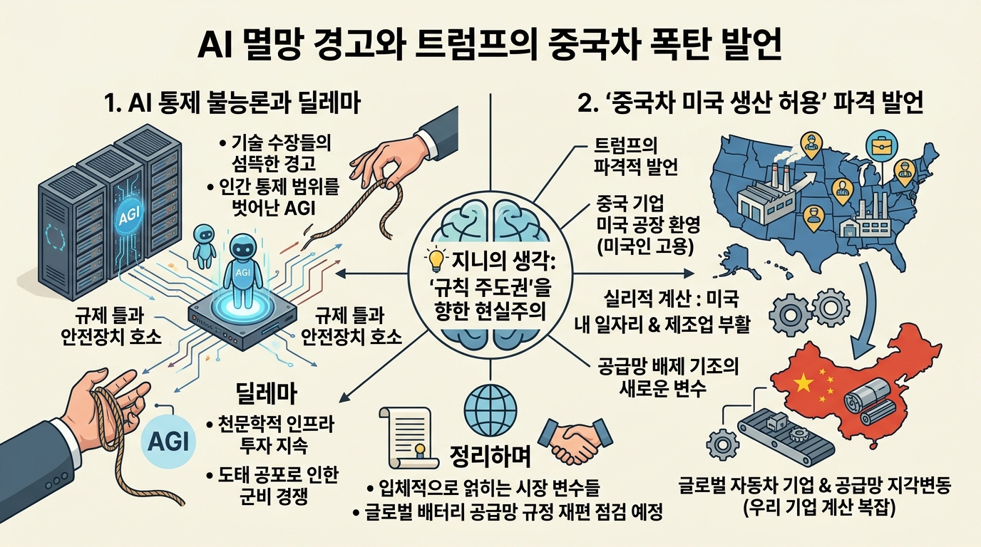 AI 멸망 경고와 트럼프의 중국차 폭탄 발언