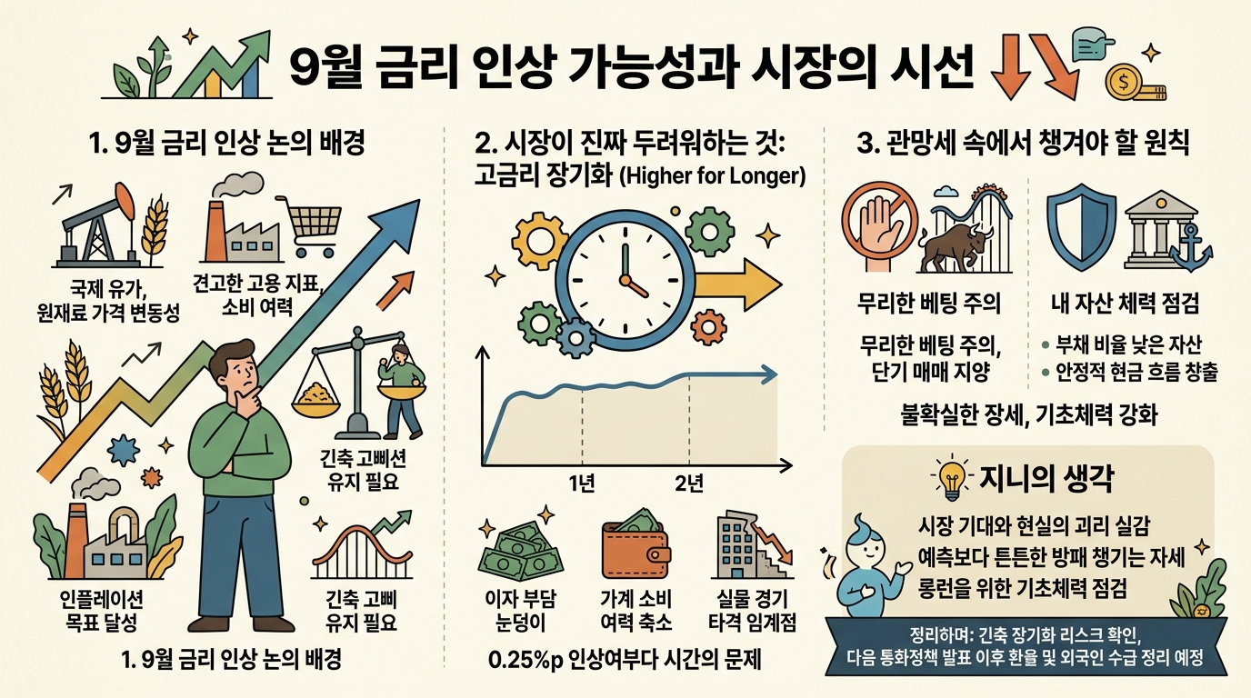 9월 금리 인상 가능성과 시장의 시선 9월 금리 인상 가능성과 시장의 시선
