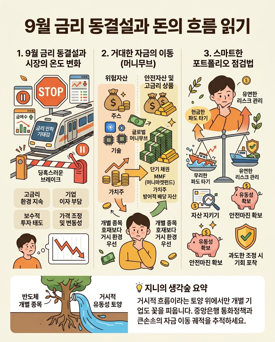 9월 금리 동결설과 돈의 흐름 읽기