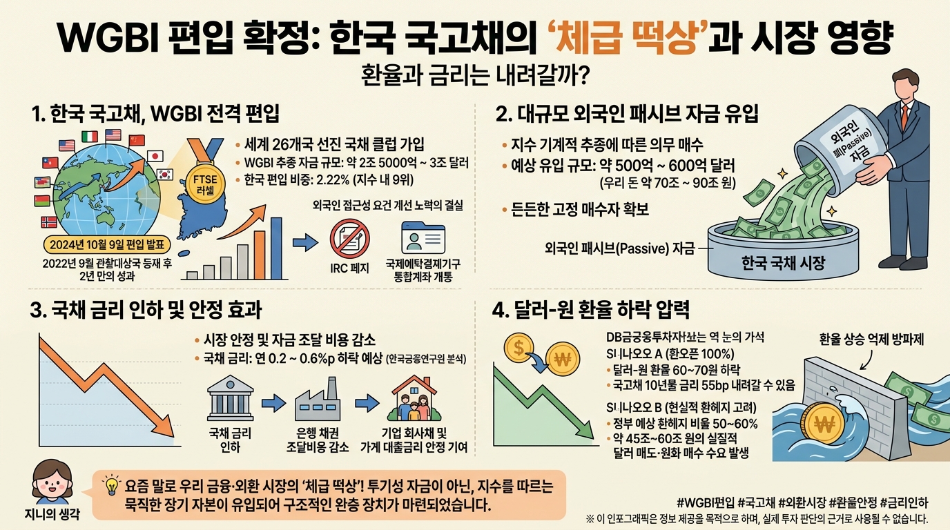WGBI 편입 확정, 환율과 금리 내려갈까? WGBI 편입 확정, 환율과 금리 내려갈까?