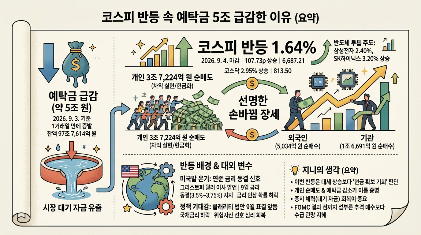 코스피 반등 속 예탁금 5조 급감한 이유 - 투자자예탁금