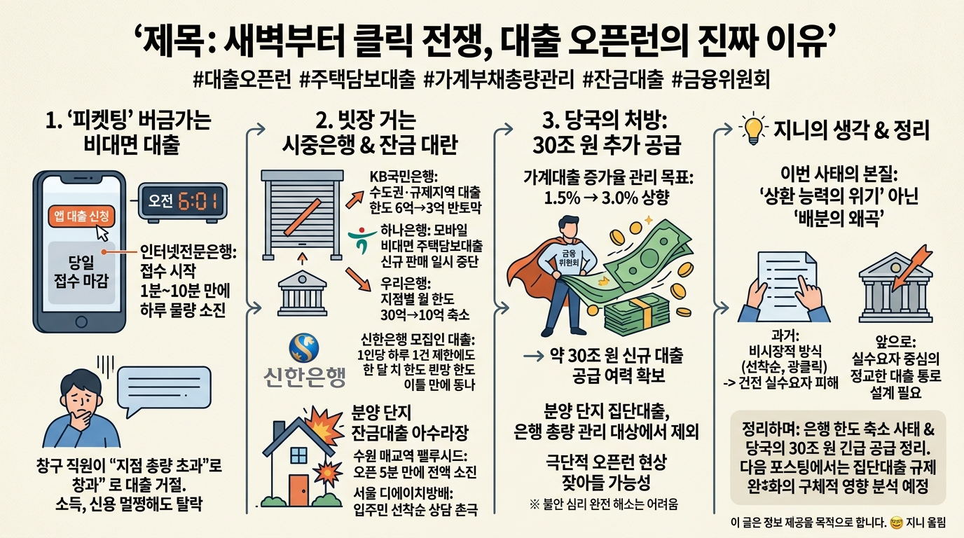 새벽부터 클릭 전쟁, 대출 오픈런의 진짜 이유
