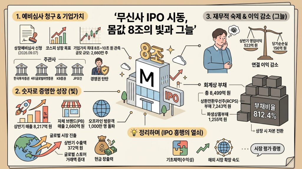 infographic musinsa kospi ipo valuation analysis 4713d1ff